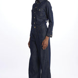 frame DARTED WIDE LEG JEANBLU