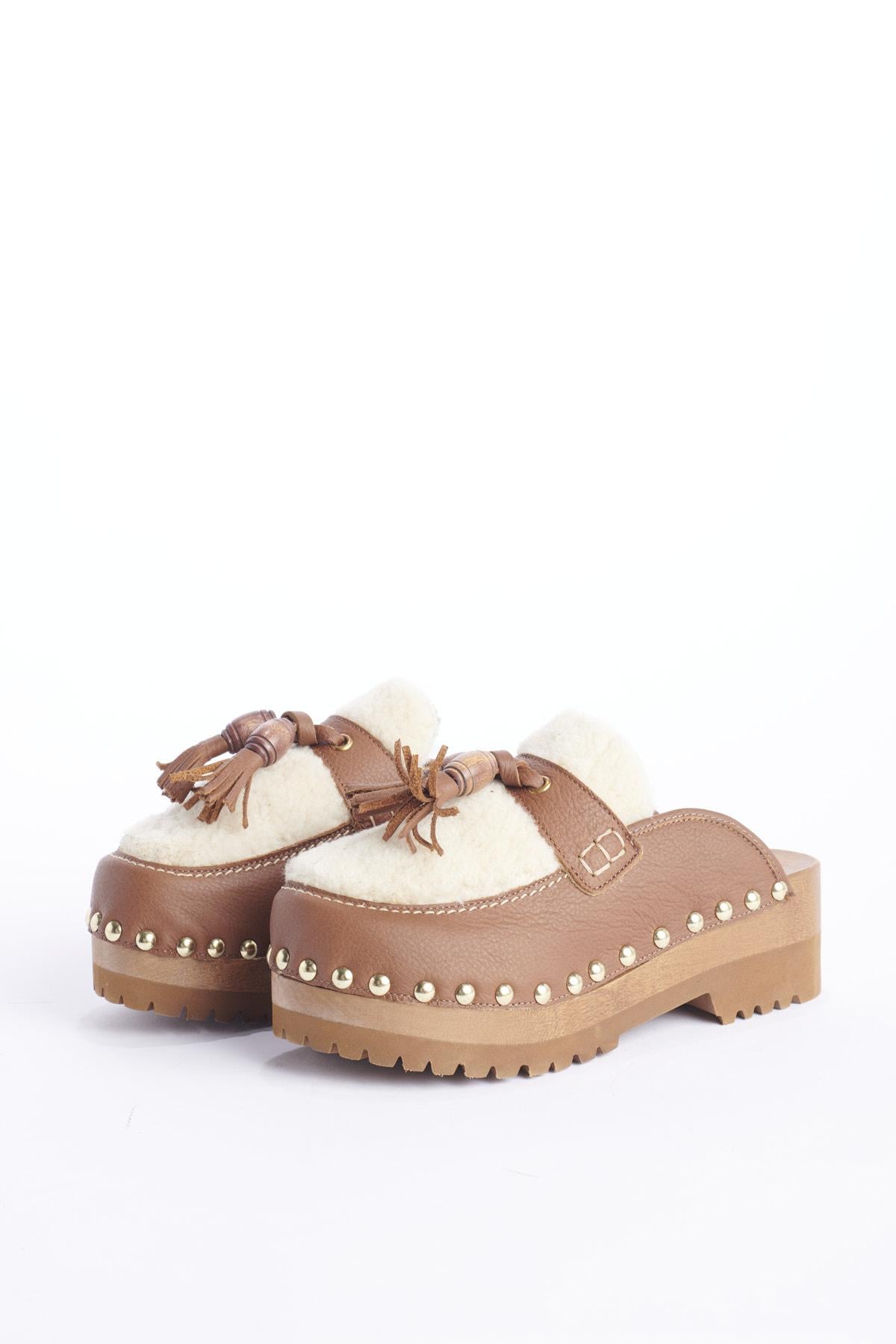 jejia JDPF23FO10036936LAOFERCLOGS6TAN LEATHER