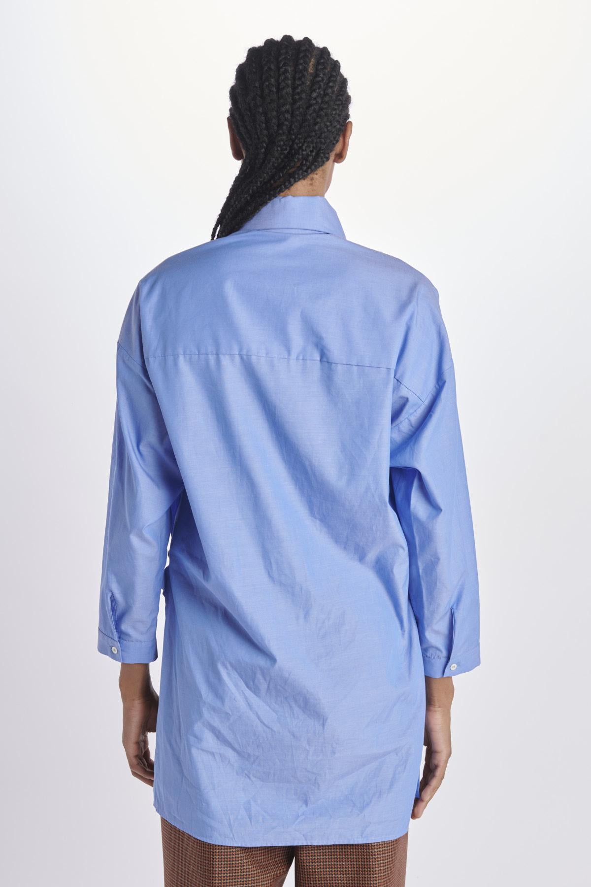 jejia JDPF23SR15012993MAGGIESHIRT1BLUE COTTON