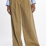 jejia JDPF23PA39476970KATHERINEPANT4TAN VELVET