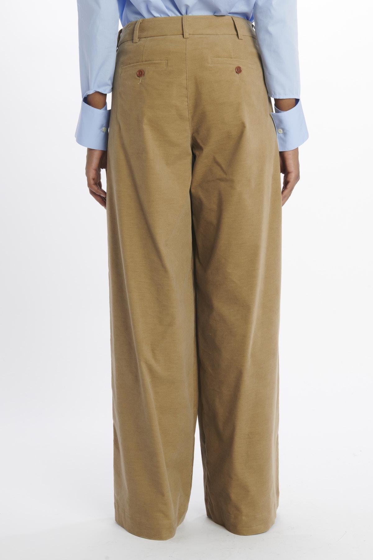 jejia JDPF23PA39476970KATHERINEPANT4TAN VELVET