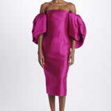 solace MARCIAMIDIDRESSFUCHSIA