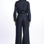 frame DARTED WIDE LEG JEANBLU