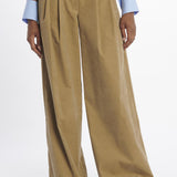 jejia JDPF23PA39476970KATHERINEPANT4TAN VELVET